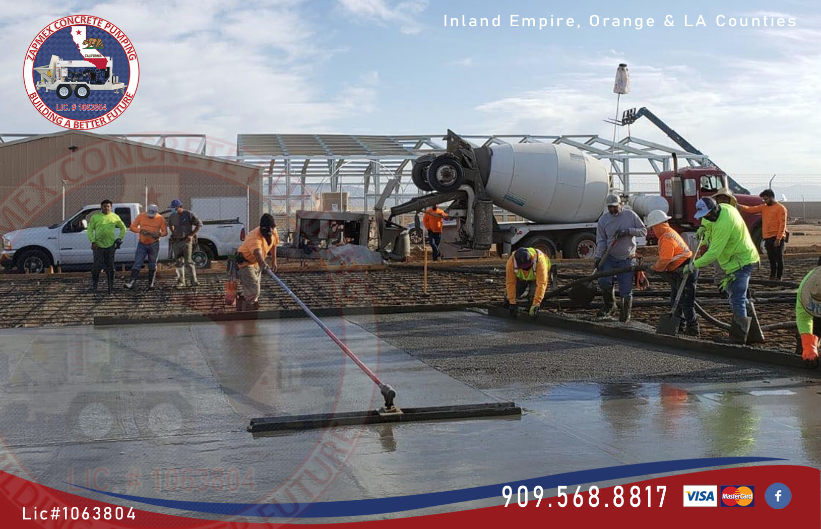 Riverside Syngle-ply Concrete  for  Concrete Pumping commercial and industrial